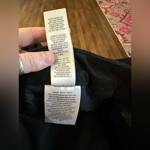 Good American GOOD CLASSIC BOOTCUT JEANS black wash size 14/32 - Picture 5 of 10